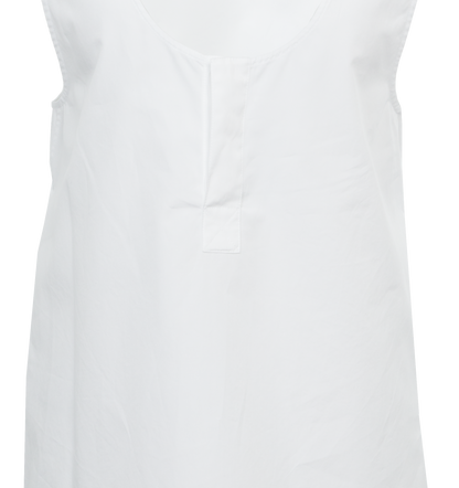 Henley Tank in Cotton Poplin
