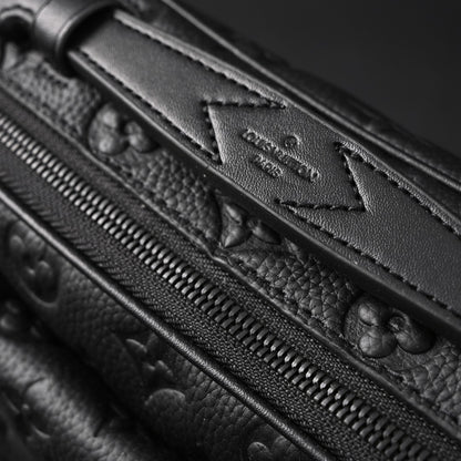 Soft Trunk Messenger Bag – Monogram Black Taurillon