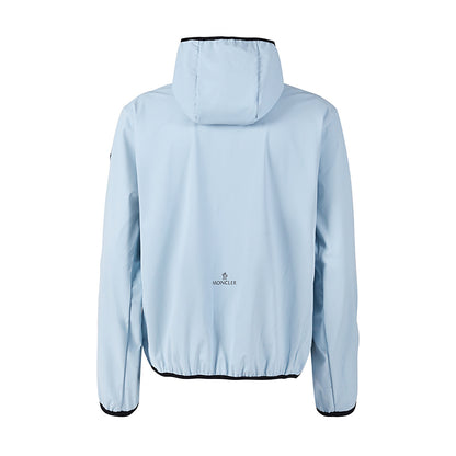Lightweight Technical Hooded Jacket – Ice Blue