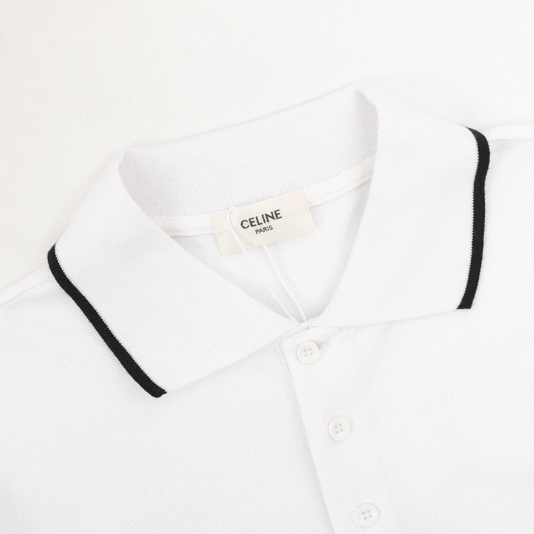 triomphe cotton piqué polo shirt