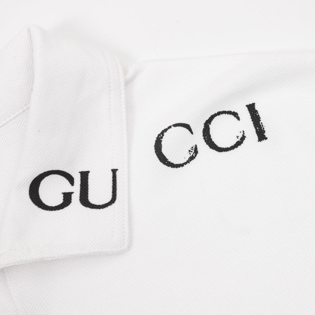 embroidered logo polo shirt
