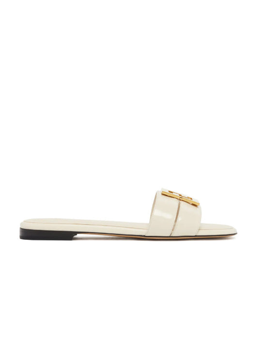 FFold White Flat Sandals