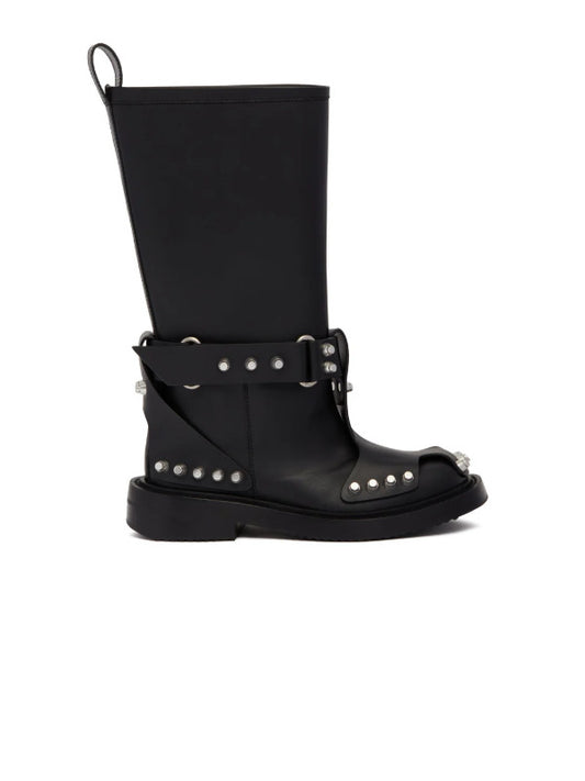 Black Dixon Buckle Boots