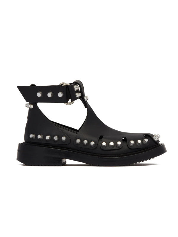 black dixon studded sandals