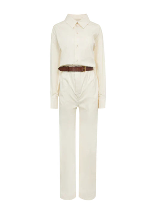 Jumpsuit in Cotton Sateen