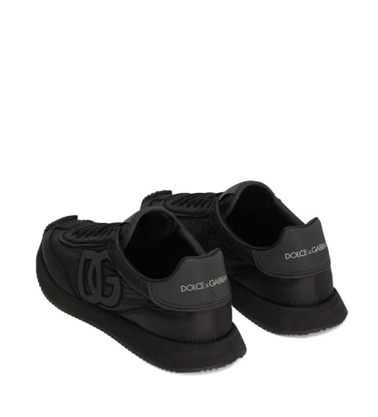 Logo-embellished panelled sneakers