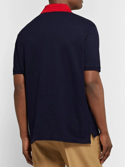 GG Embroidered Piqué Polo Shirt