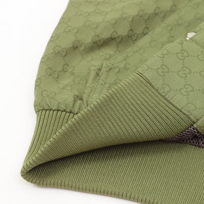 Green Monogram Zip-Up Hoodie