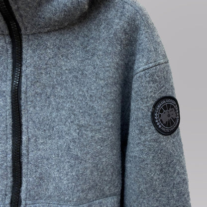 Wool Fleece Zip-Up Hoodie