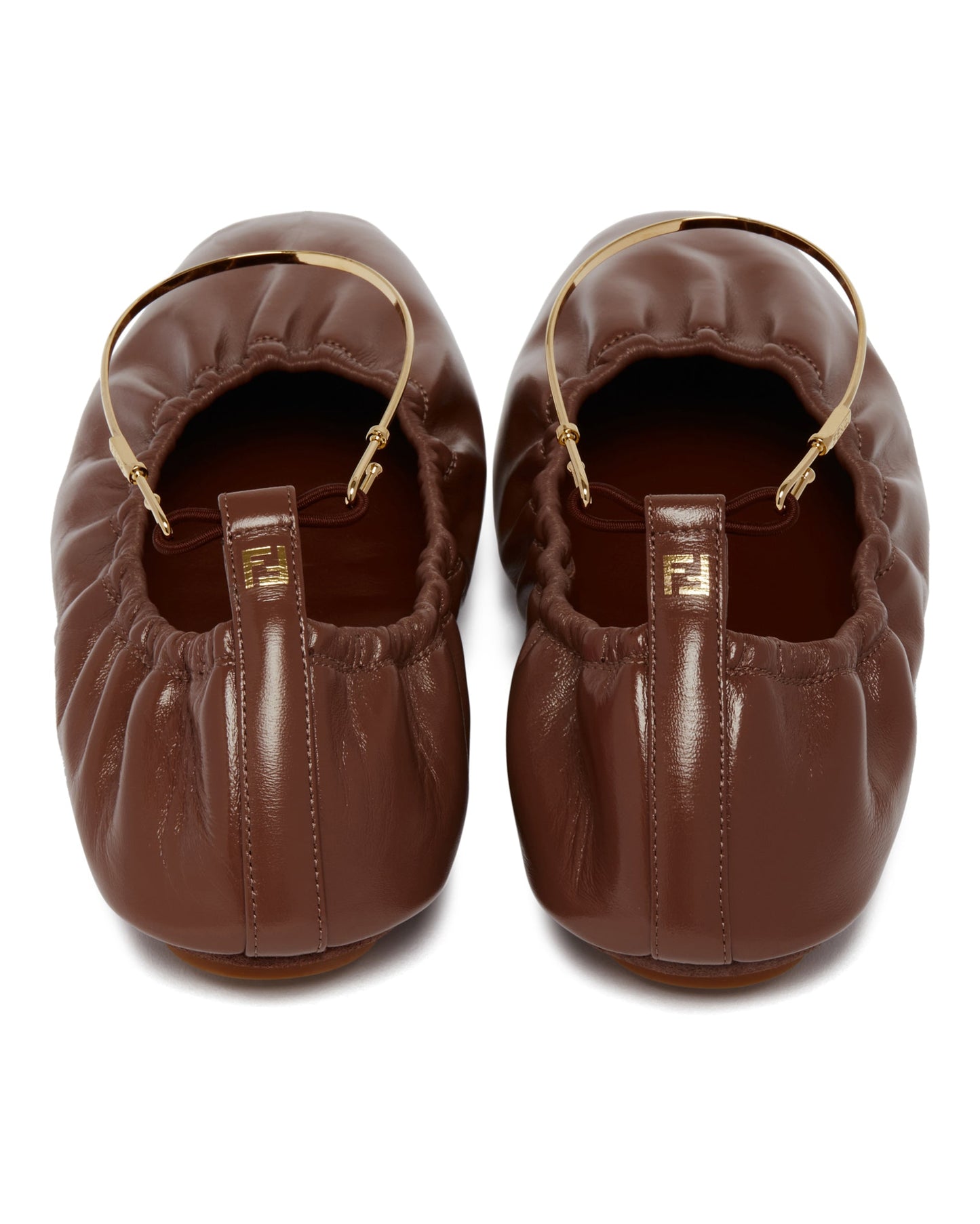 brown ff ballerinas