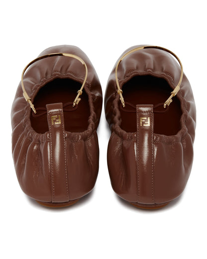 Brown FF Ballerinas