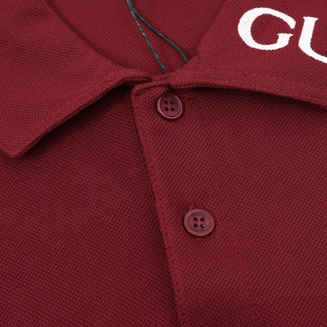 embroidered logo polo shirt