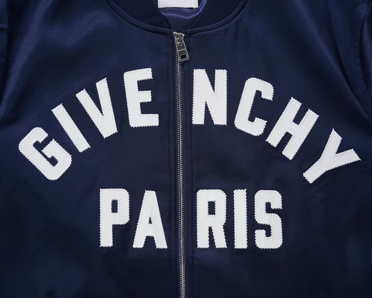 paris embroidered satin bomber jacket