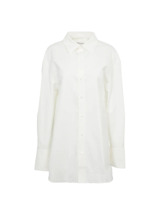 Oversized Shirt in Cotton Poplin