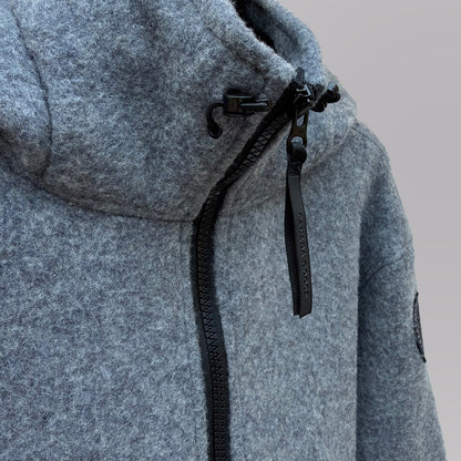 Wool Fleece Zip-Up Hoodie