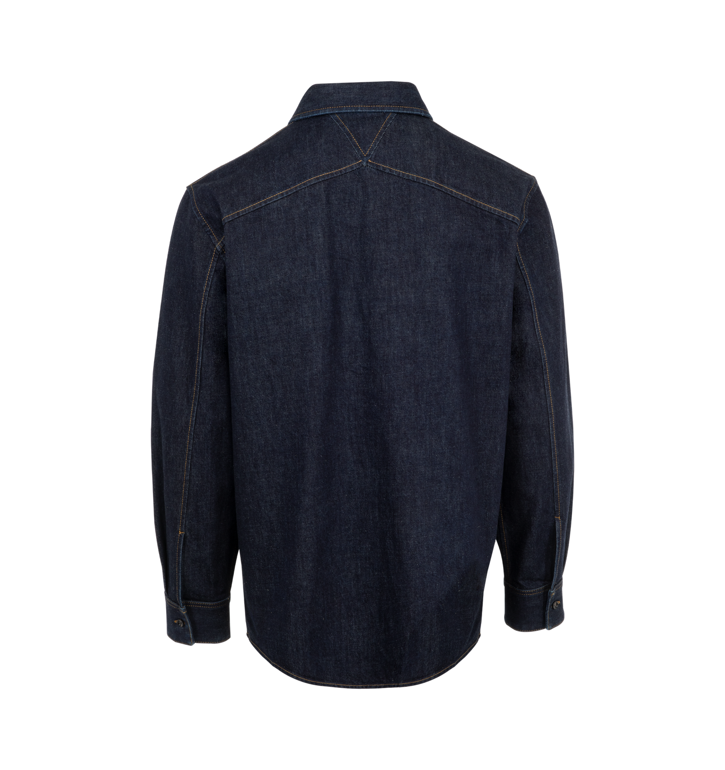 indigo denim shirt