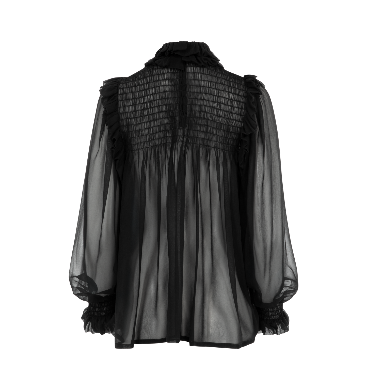 sheer silk blouse
