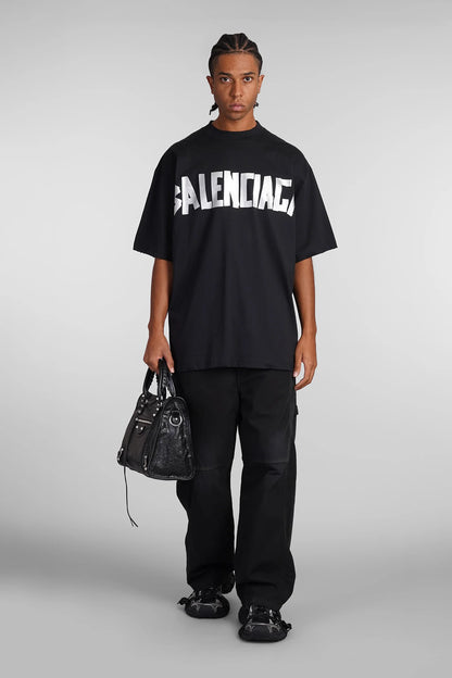 Balenciaga Gothic Logo Back Print T-Shirt