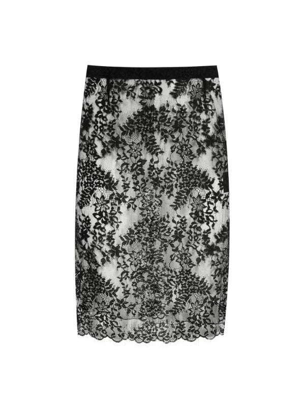 lace pencil skirt