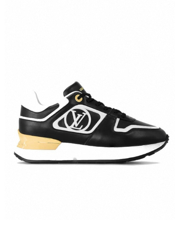 black&white lv run away sneakers