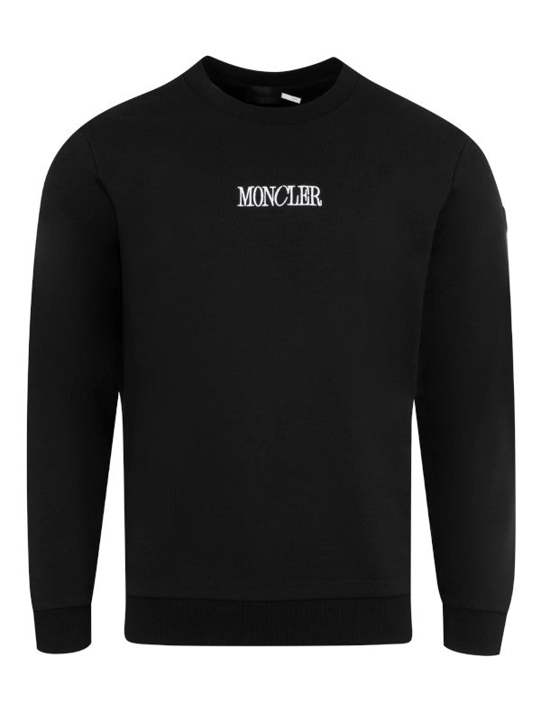 embroidered logo sweatshirt
