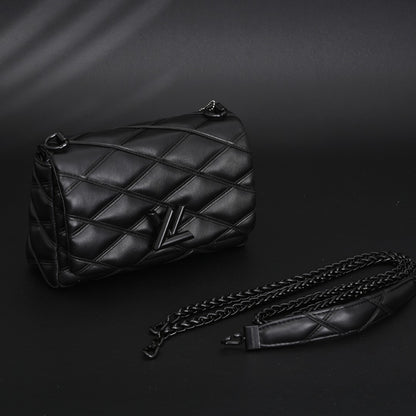 Coussin BB Bag – Quilted Black Monogram Leather