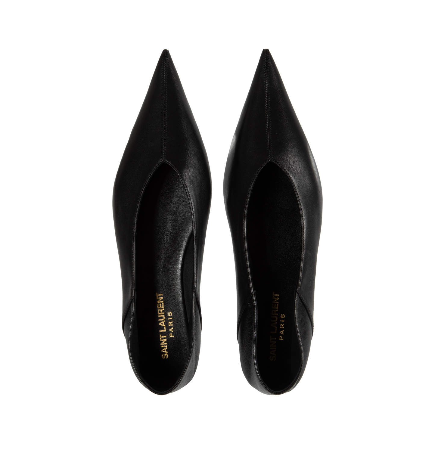 leather ballerina flats