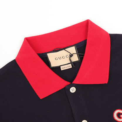 GG Embroidered Piqué Polo Shirt