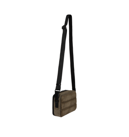Horizontal Suede Crossbody Bag
