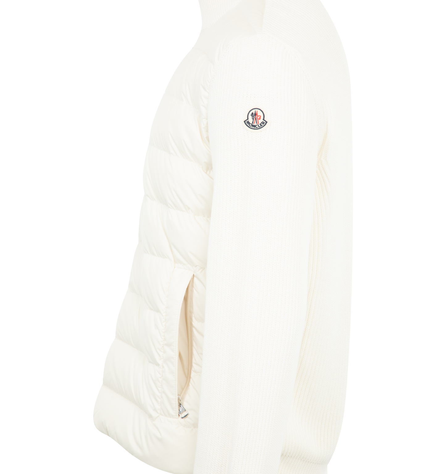 padded sip-up cardigan