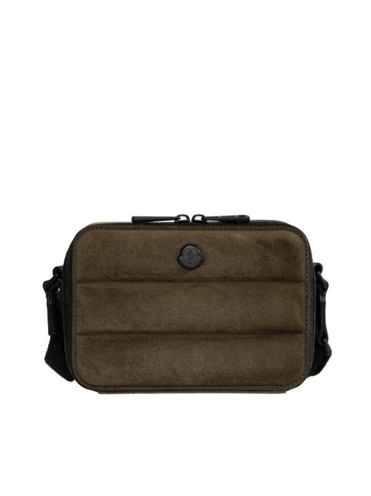 Horizontal Suede Crossbody Bag