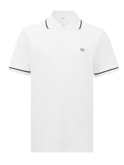 Triomphe Cotton Piqué Polo Shirt