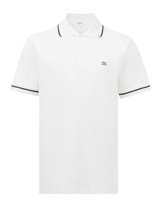 Triomphe Cotton Piqué Polo Shirt