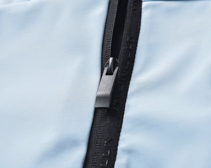 Lightweight Technical Hooded Jacket – Ice Blue