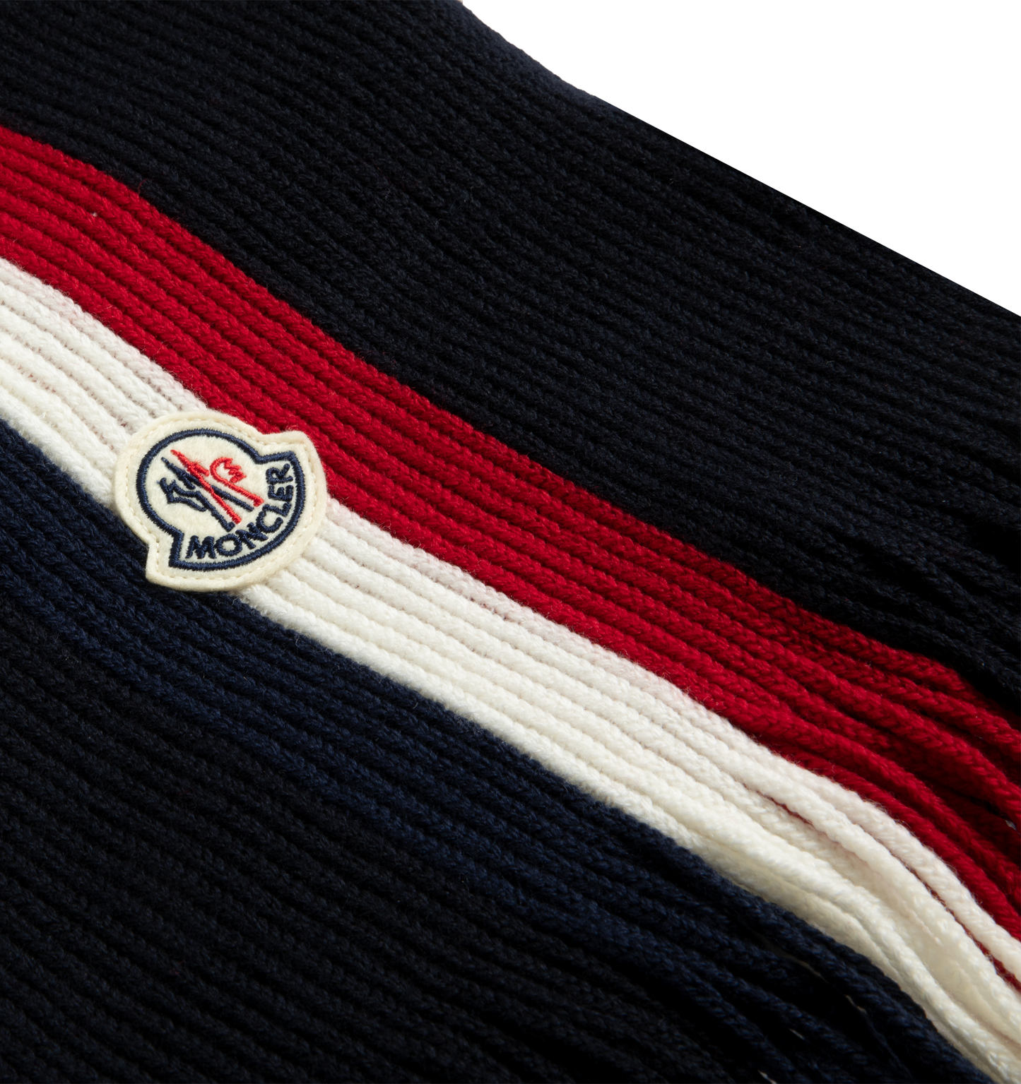tricolor wool scarf