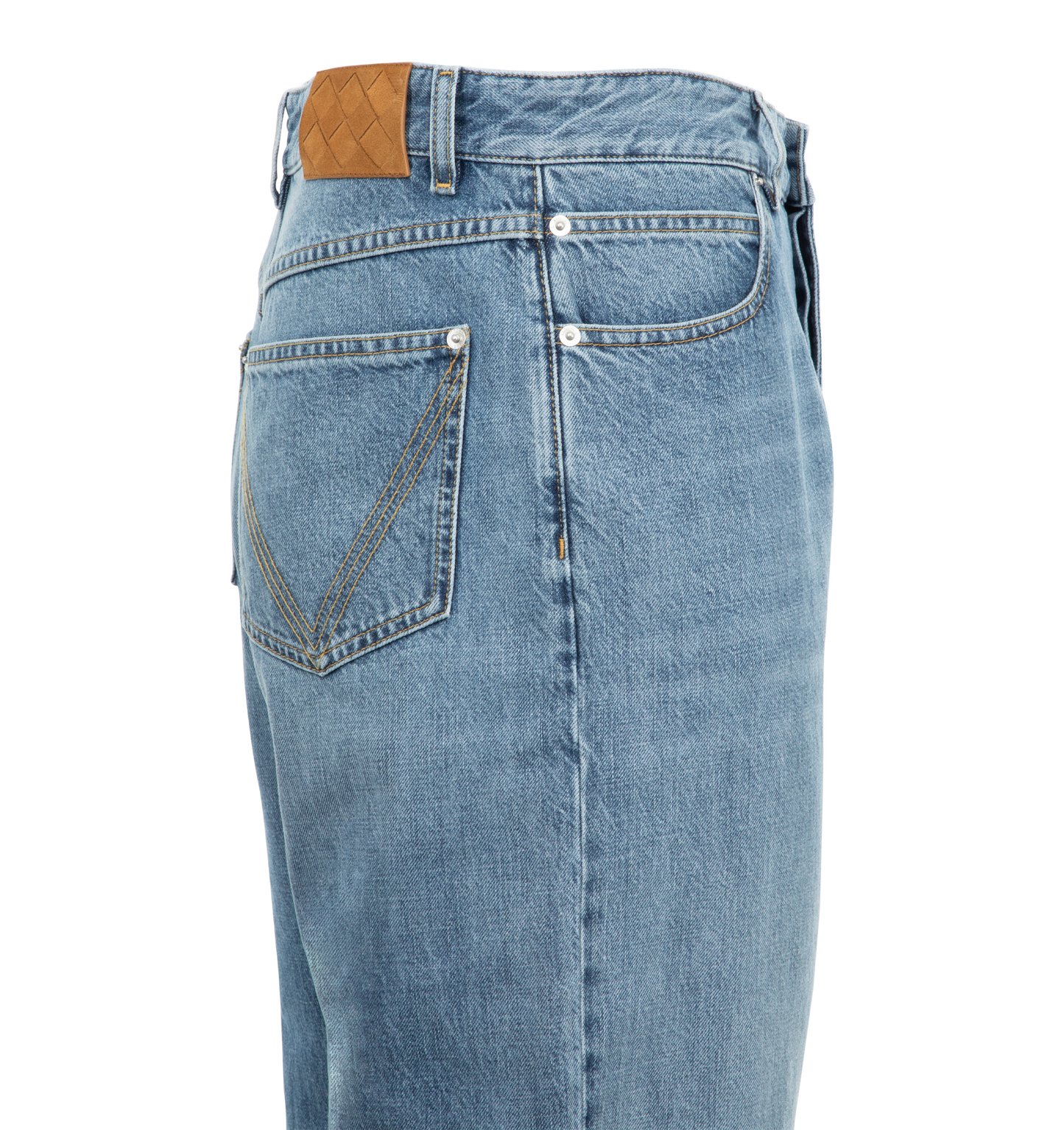 vintage indigo straight jeans