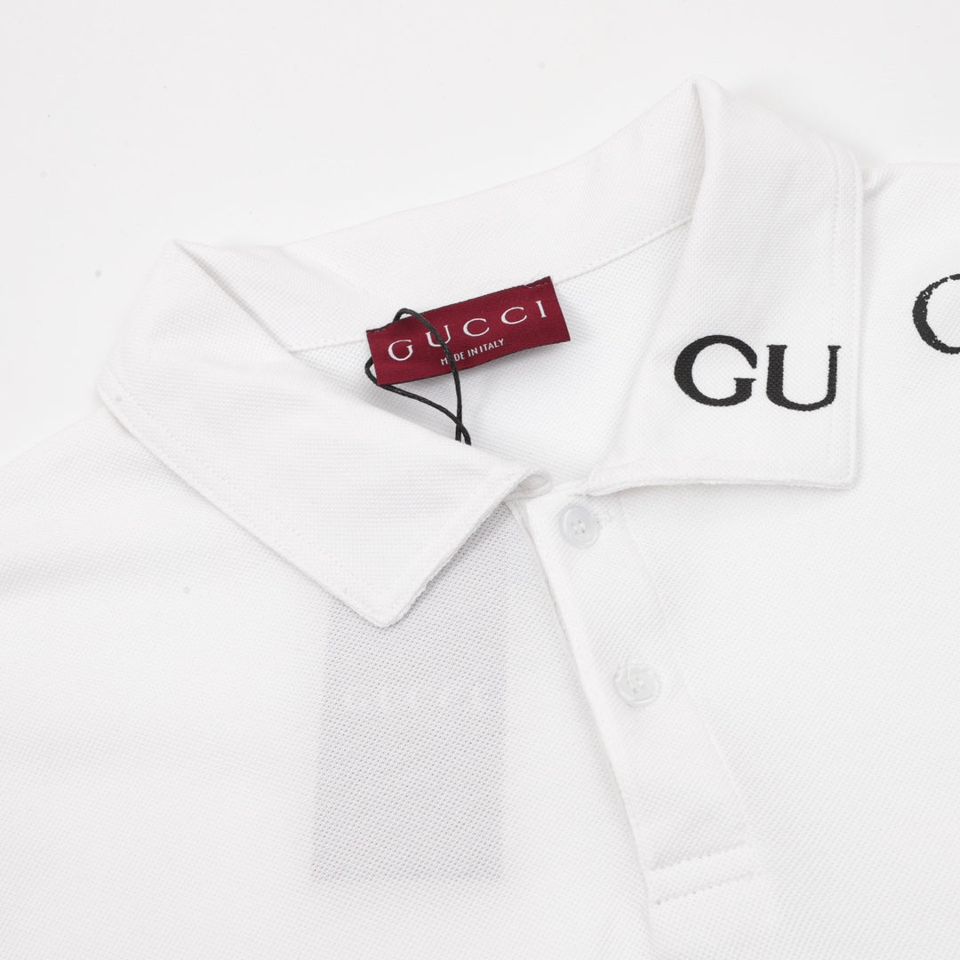 embroidered logo polo shirt