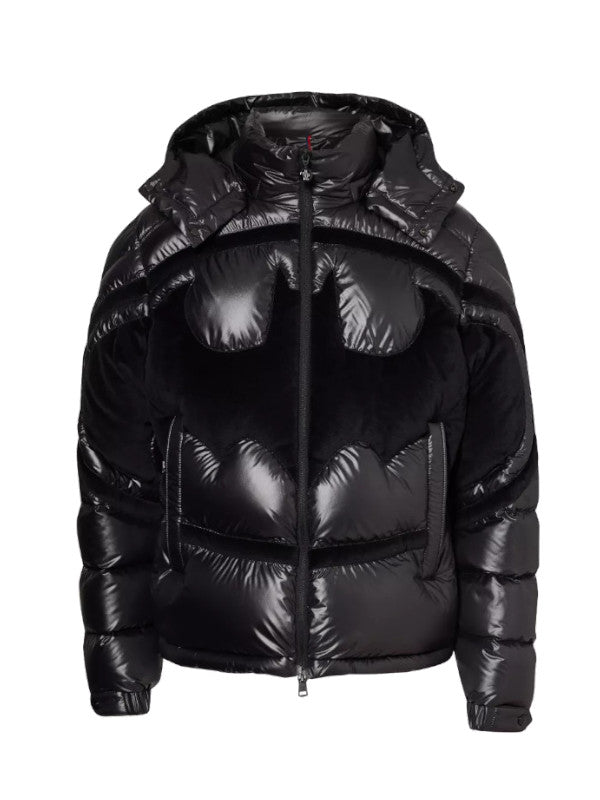 batman-inspired puffer jacket