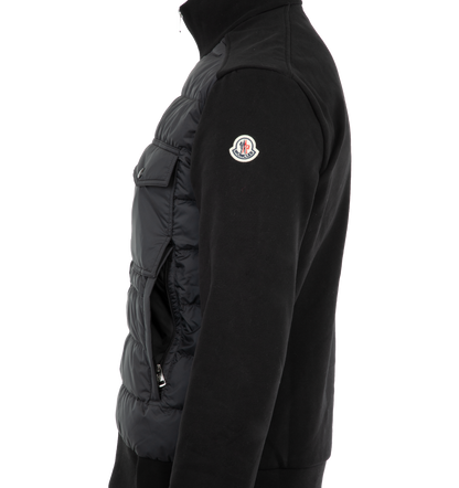Zip-Up Chest Pocket Cardigan