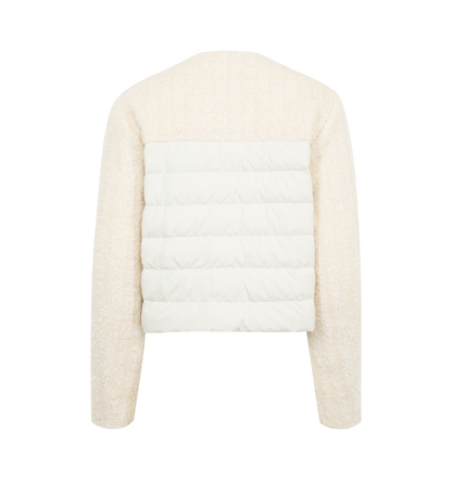 Dauphin Mixed Media Cropped Jacket
