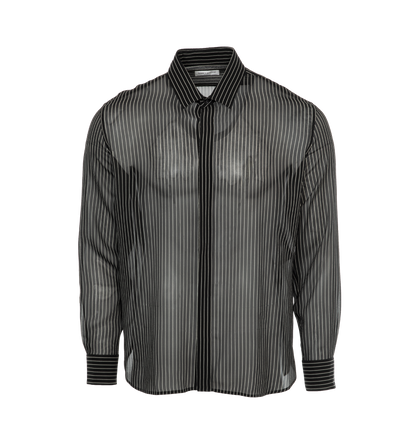 Pinstripe Silk Shirt