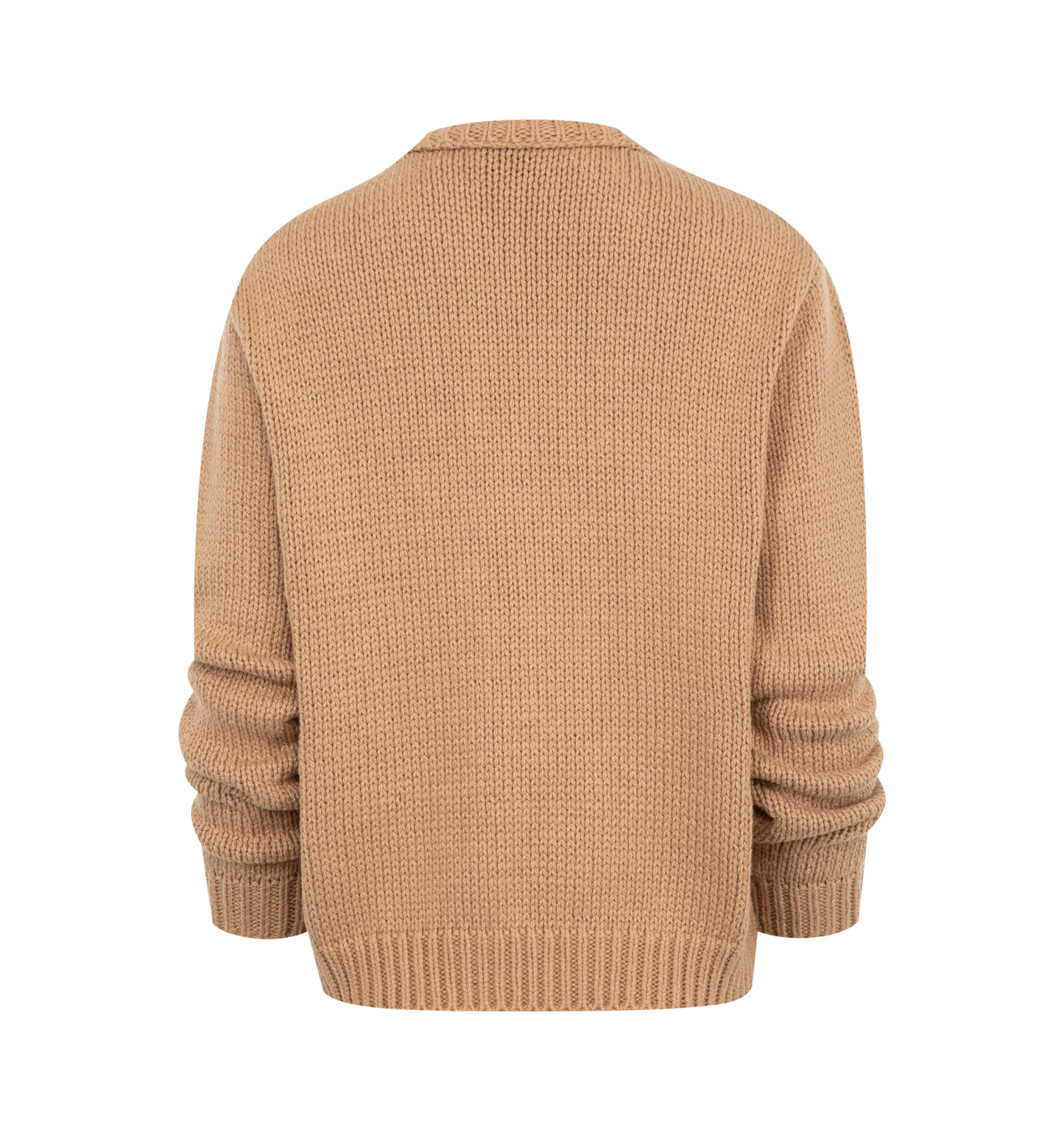 embroidered logo cotton sweater