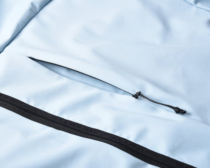 Lightweight Technical Hooded Jacket – Ice Blue