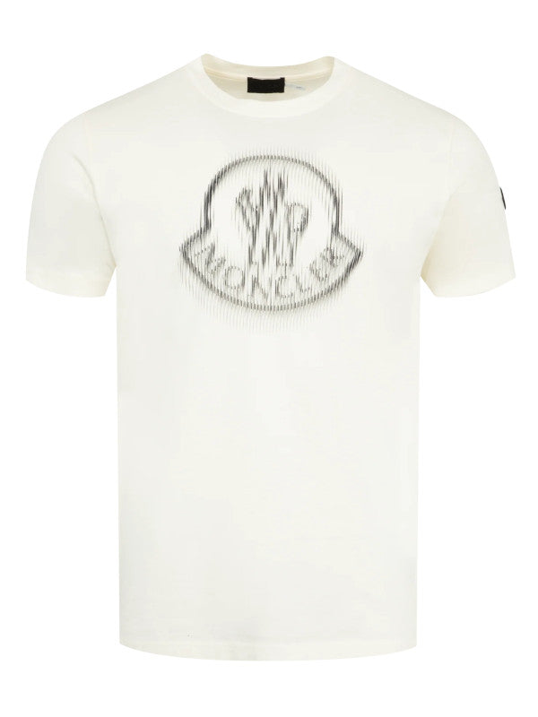 logo applique printed t-shirt