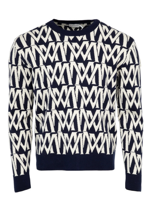 logo crew neck sweater