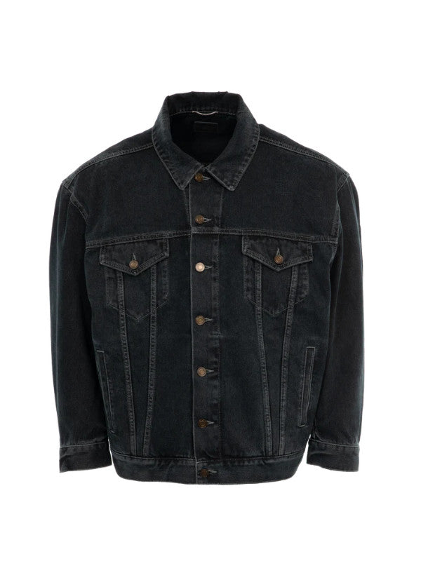 egg shape denim jacket