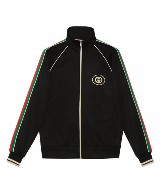 Web-Stripe Logo Track Jacket