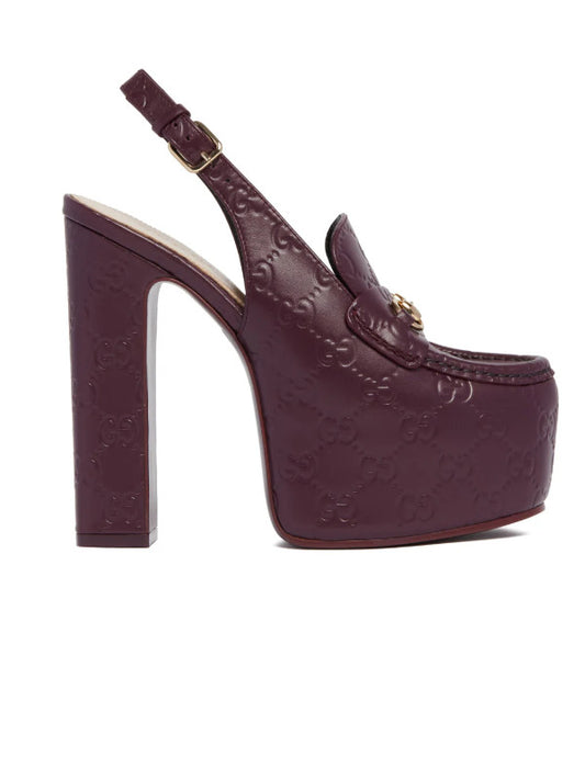 Purple Platform Loafers