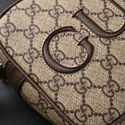 Embossed Leather Crossbody Bag