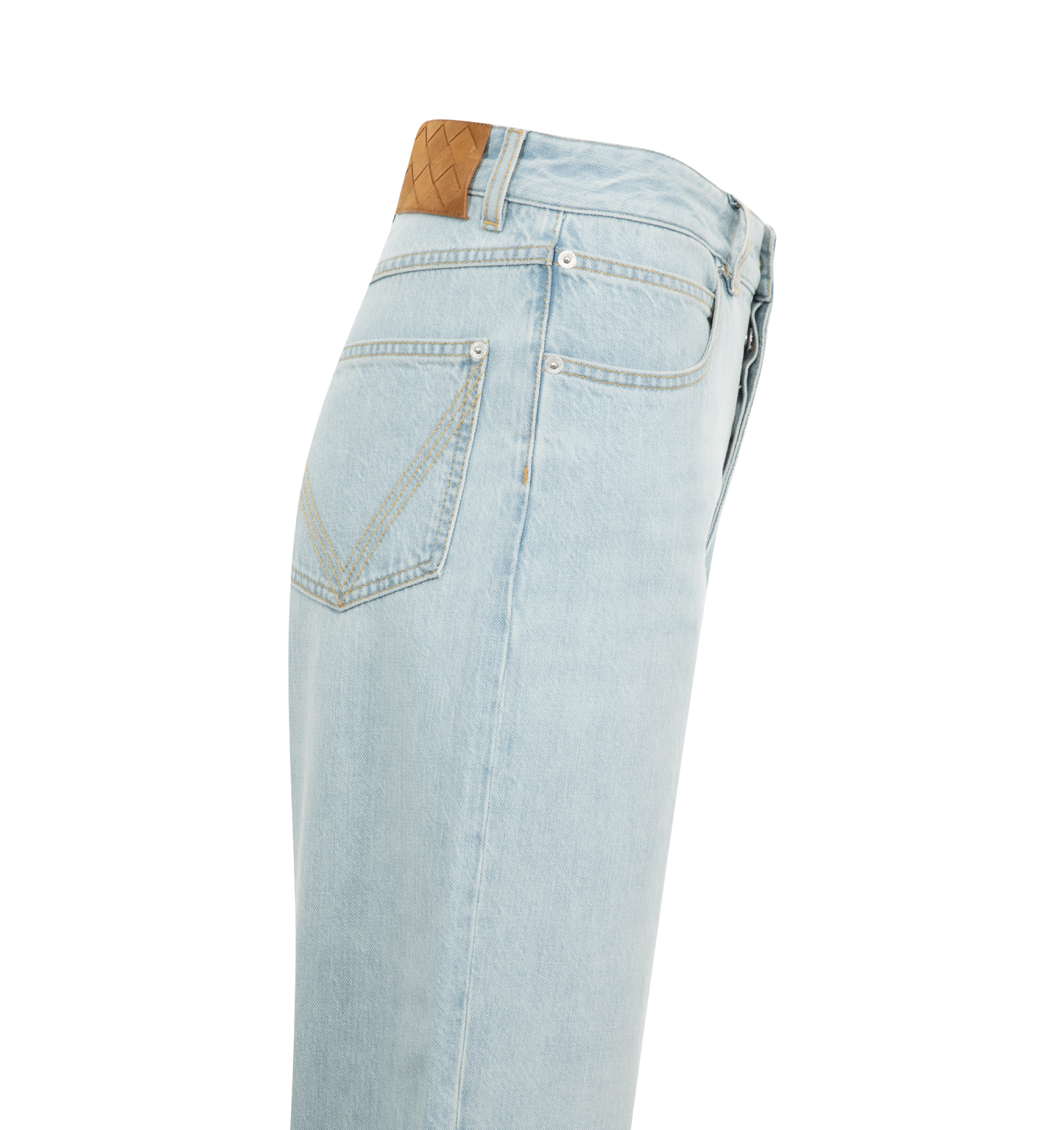 turned up jeans